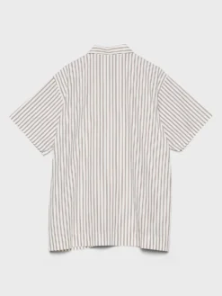 Poplin Pyjamas Kortærmet Skjorte i Hopper Stripes