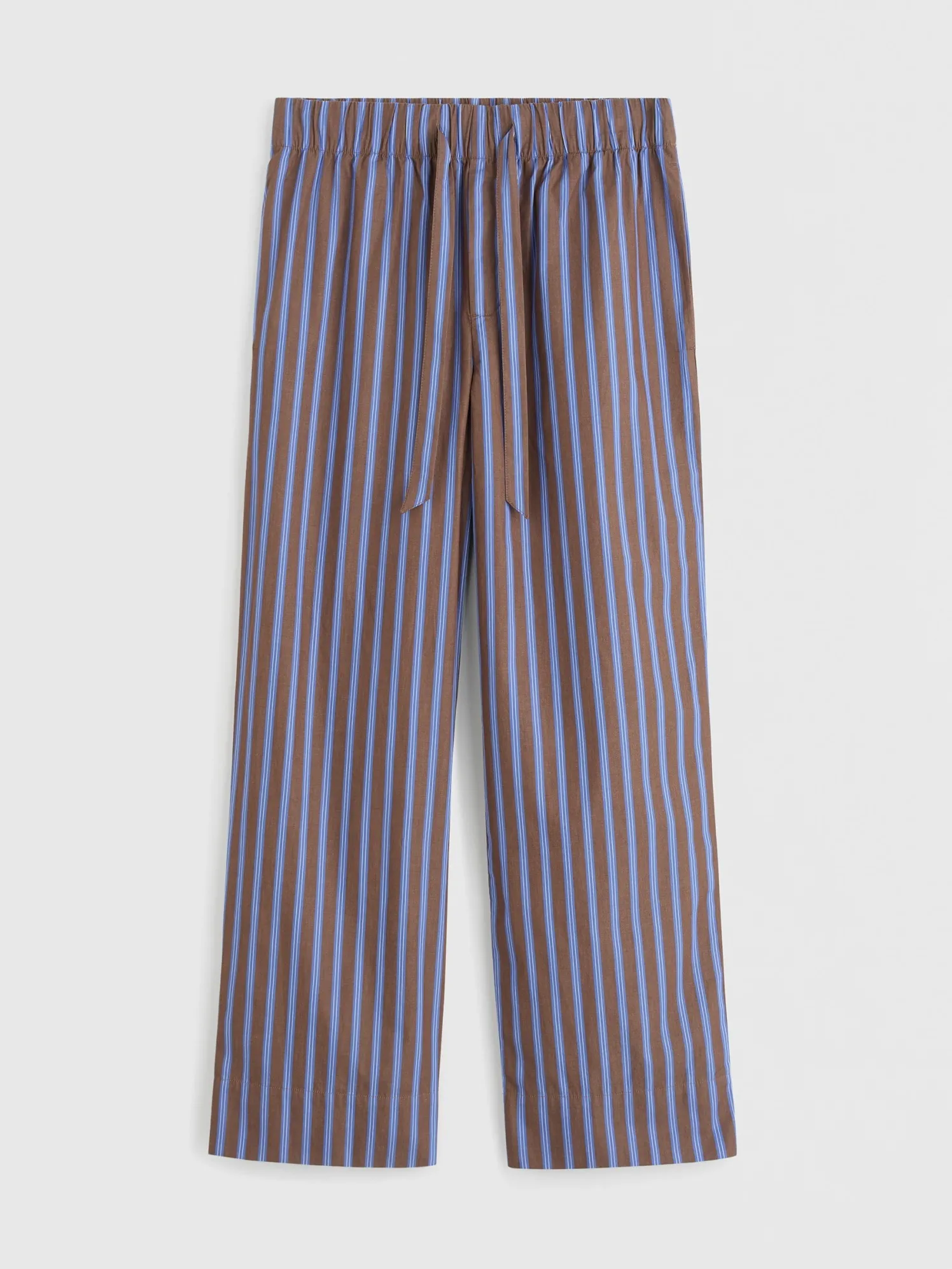 Poplin Pyjamas Pants in Chestnut Stripes