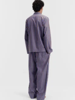 Poplin Pyjamas Pants in Chestnut Stripes