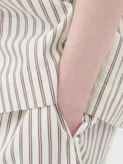 Poplin Pyjamas Shorts i Hopper Stripes