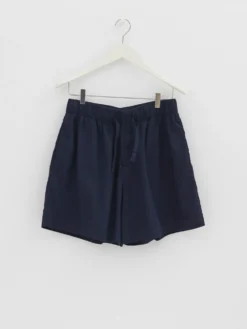 Poplin Pyjamas Shorts i True Navy