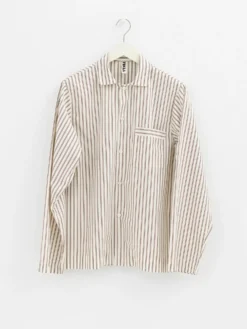 Poplin Pyjamas Skjorte i Hopper Stripes