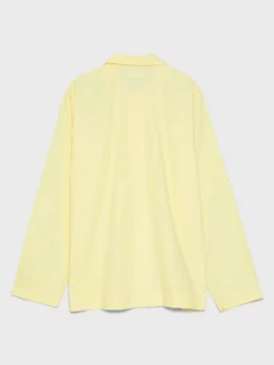 Poplin Pyjamas Skjorte i Lemonade