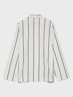 Poplin Pyjamas Skjorte i Shadow Stripes