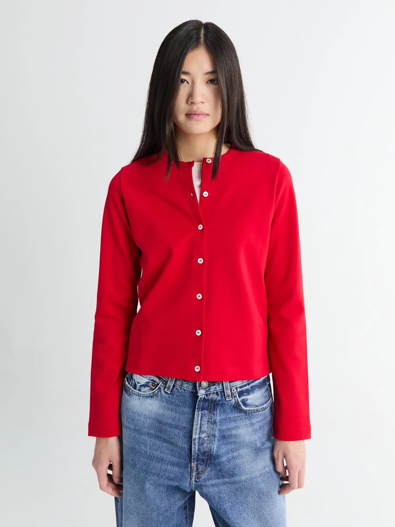 Poppy Cardigan i Apple