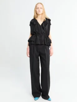 Portias Wide Pants i Sort