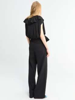 Portias Wide Pants i Sort