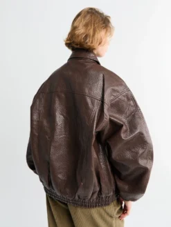 Prescott Faux Leather Jakke i Brun