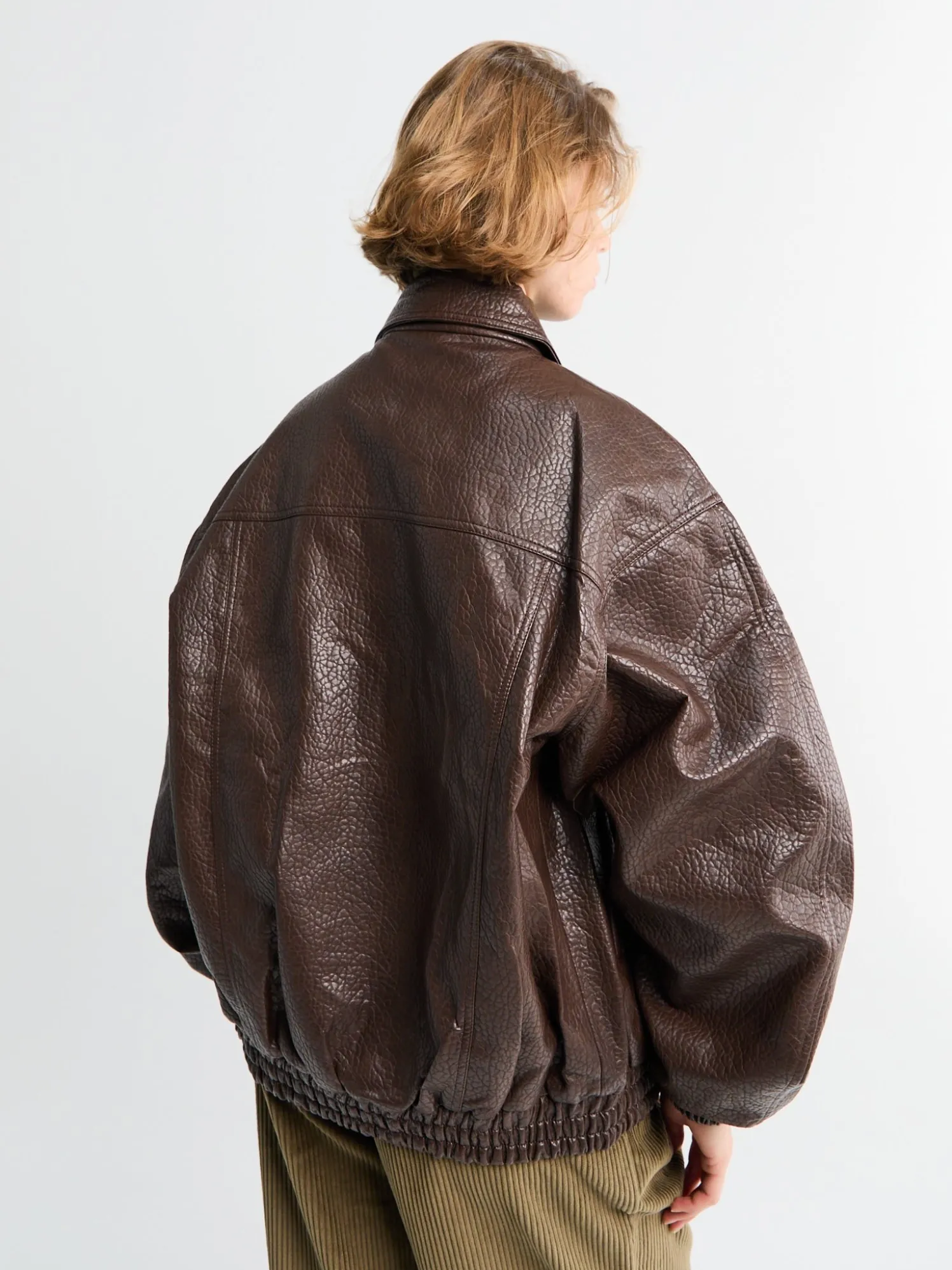 Prescott Faux Leather Jakke i Brun