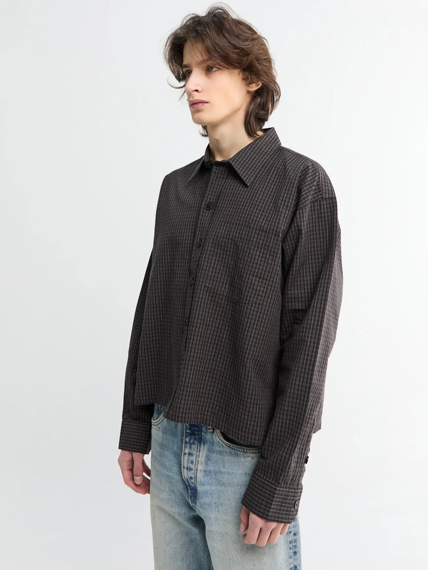 Priority Shirt i Mørk Hørtern