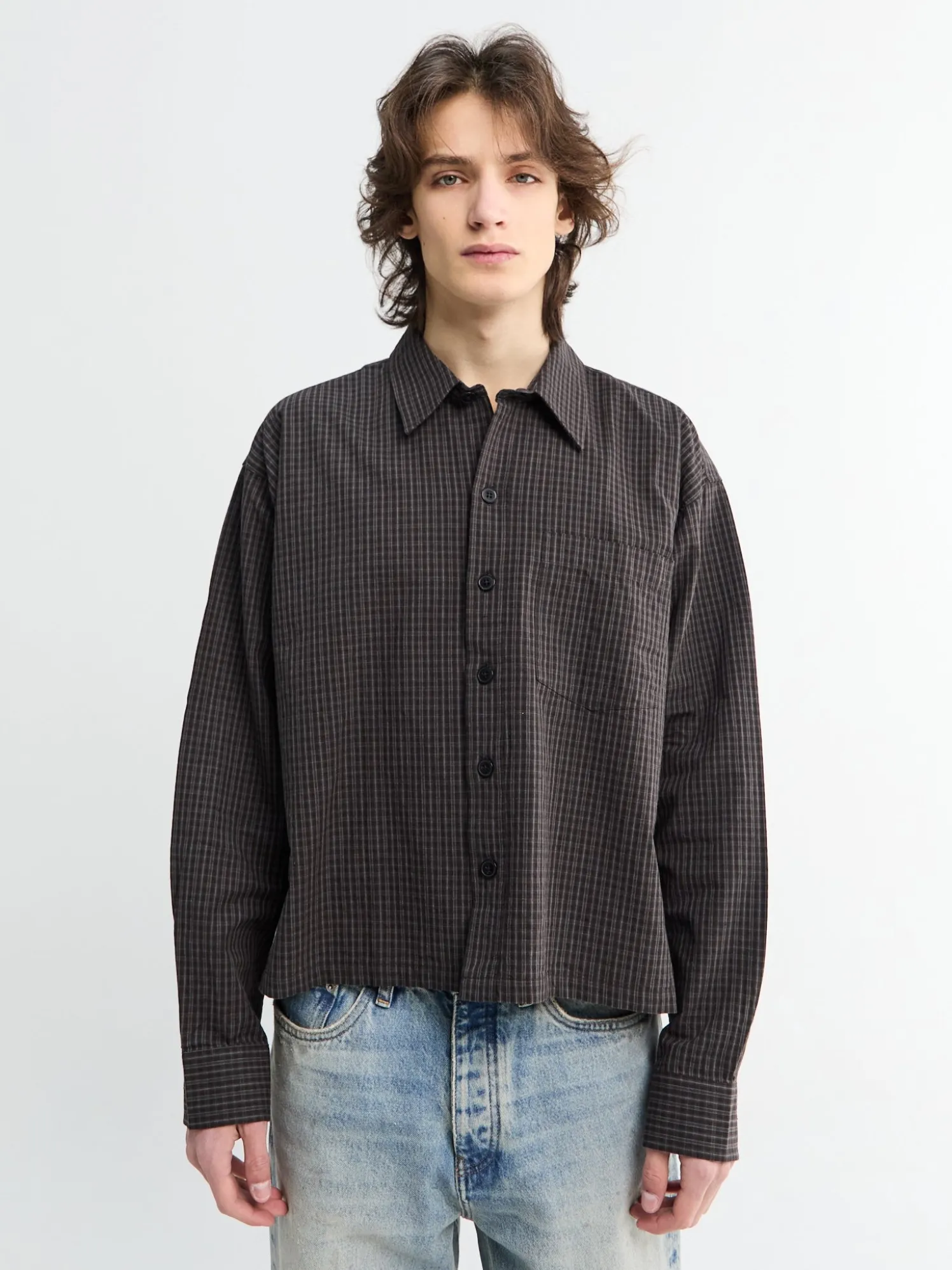 Priority Shirt i Mørk Hørtern