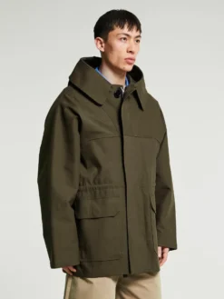 Rainer Unlined Cotton Parka i Dark Khaki Brown