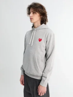 Red Heart Hoodie i Grå