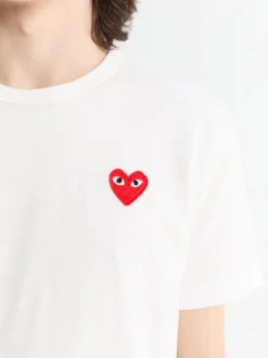 Red Heart T-Shirt i Hvid