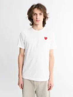 Red Heart T-Shirt i Hvid