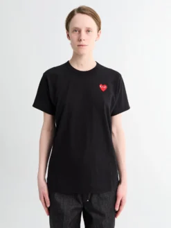 Red Heart T-Shirt i Sort