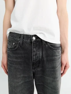 Relaxed Boot Jeans i Deep Black Worn