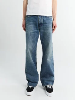 Relaxed Boot Jeans i Mørkeblå Vintage