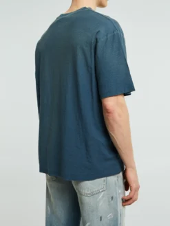 Relaxed Fit Logo T-shirt i Deep Blue