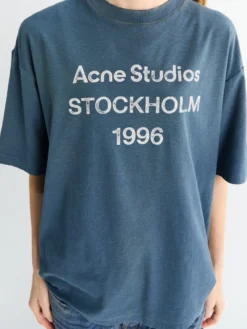 Relaxed Fit Logo T-Shirt i Deep Blue