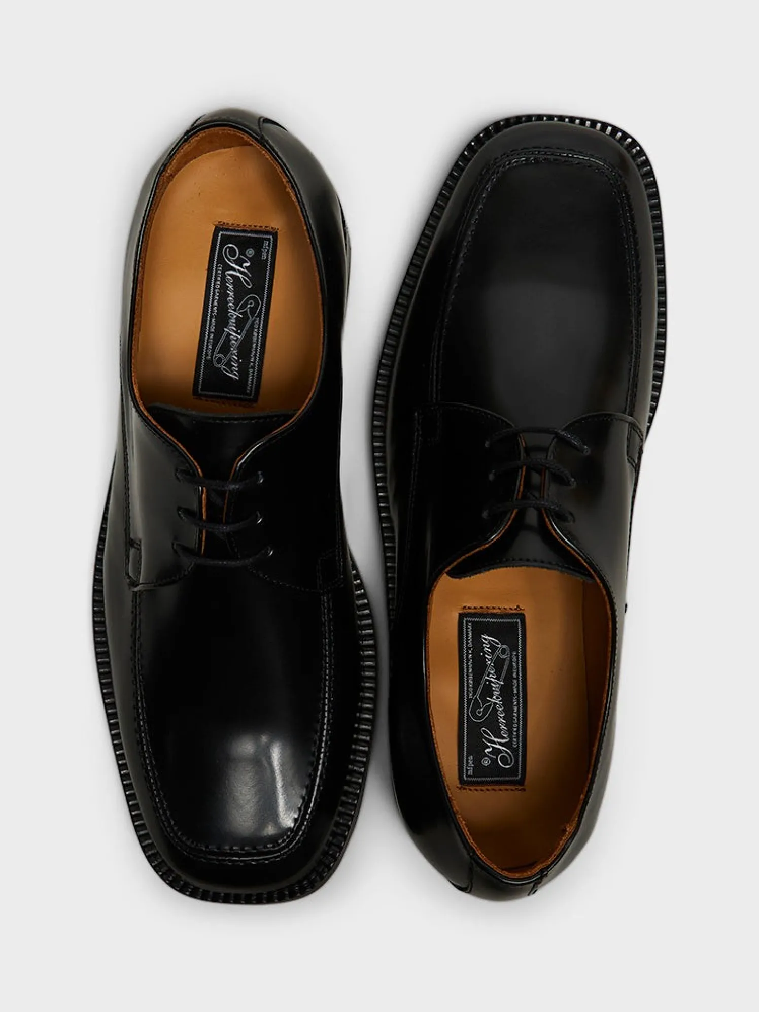 Reunion Derby Sko i Black Polido