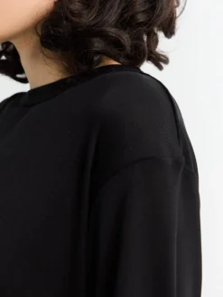 Rond Jersey kortærmet T-shirt i Sort
