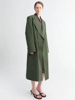 Rosea Coat i Flaskegrøn
