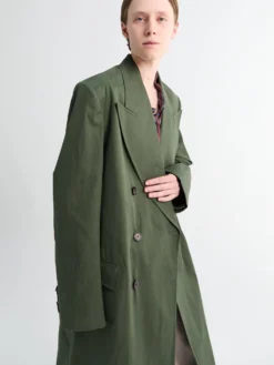 Rosea Coat i Flaskegrøn