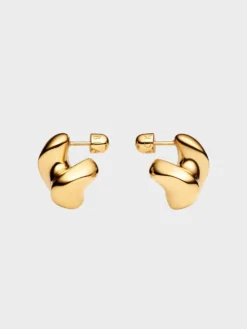Saddle Ørering Lille i Guld