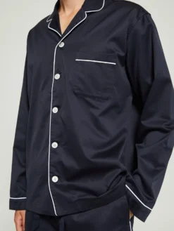 Satin Pyjamas Skjorte i Chelsea