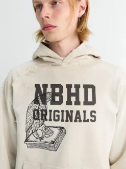 Savage Swear Hoodie Longsleeved i Oatmeal
