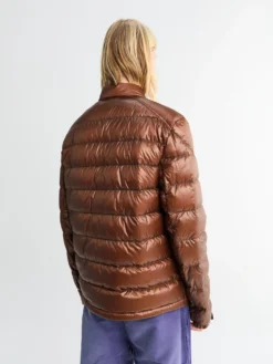 Selves Short Down Jacket i Brun
