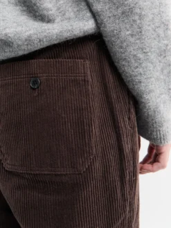 Semi-Wide Corduroy Bukser i Brun