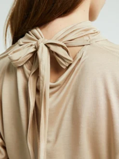 Short Sleeve Foulard Top i Blush