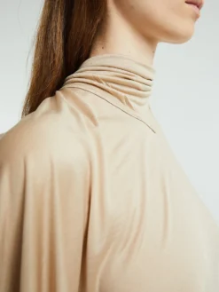 Short Sleeve Foulard Top i Blush