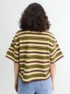 Shortsleeve Polo i pastelbrun