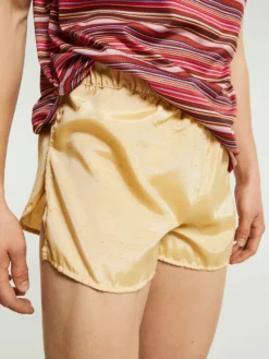 Silk Dream Shorts i Guld