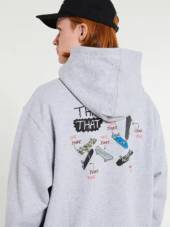 Skate Hoodie i Heather Grey