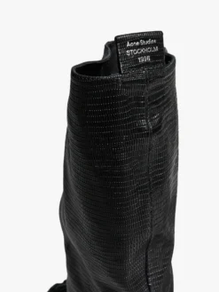 Slouch Saddle Boots i Sort