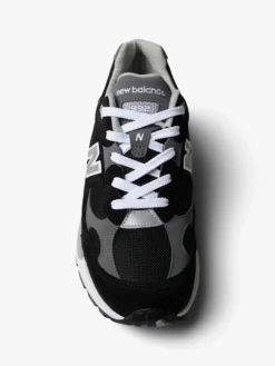992 Sneakers i Sort, Grå og Sølv Metallic