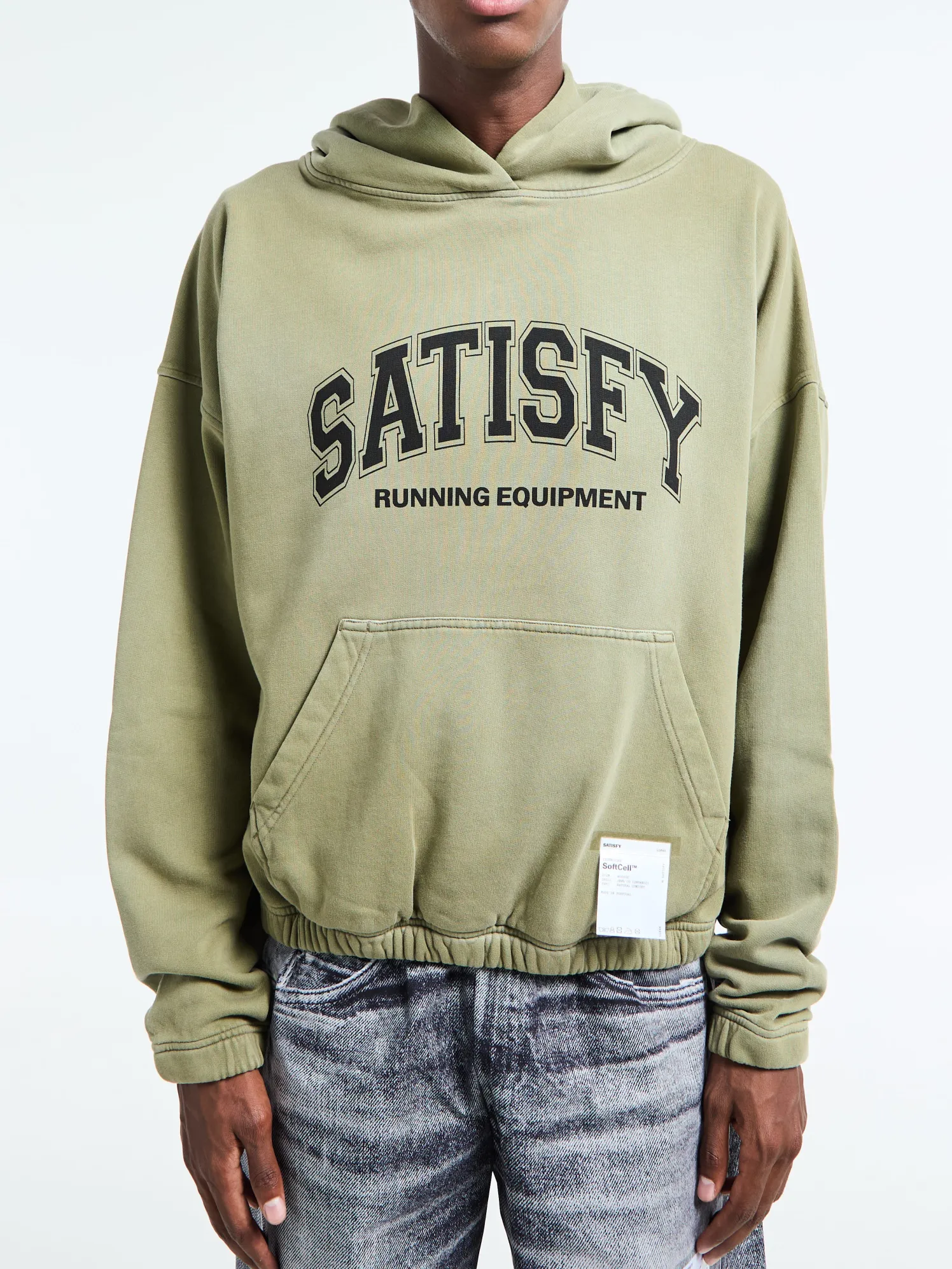 SoftCell Hoodie i Sun Bleached Military Olive