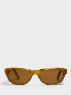 Sole Solbriller i Beige, Mat Guld og Tobacco