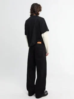 Sorte Raw Selvedge Jeans i Sort