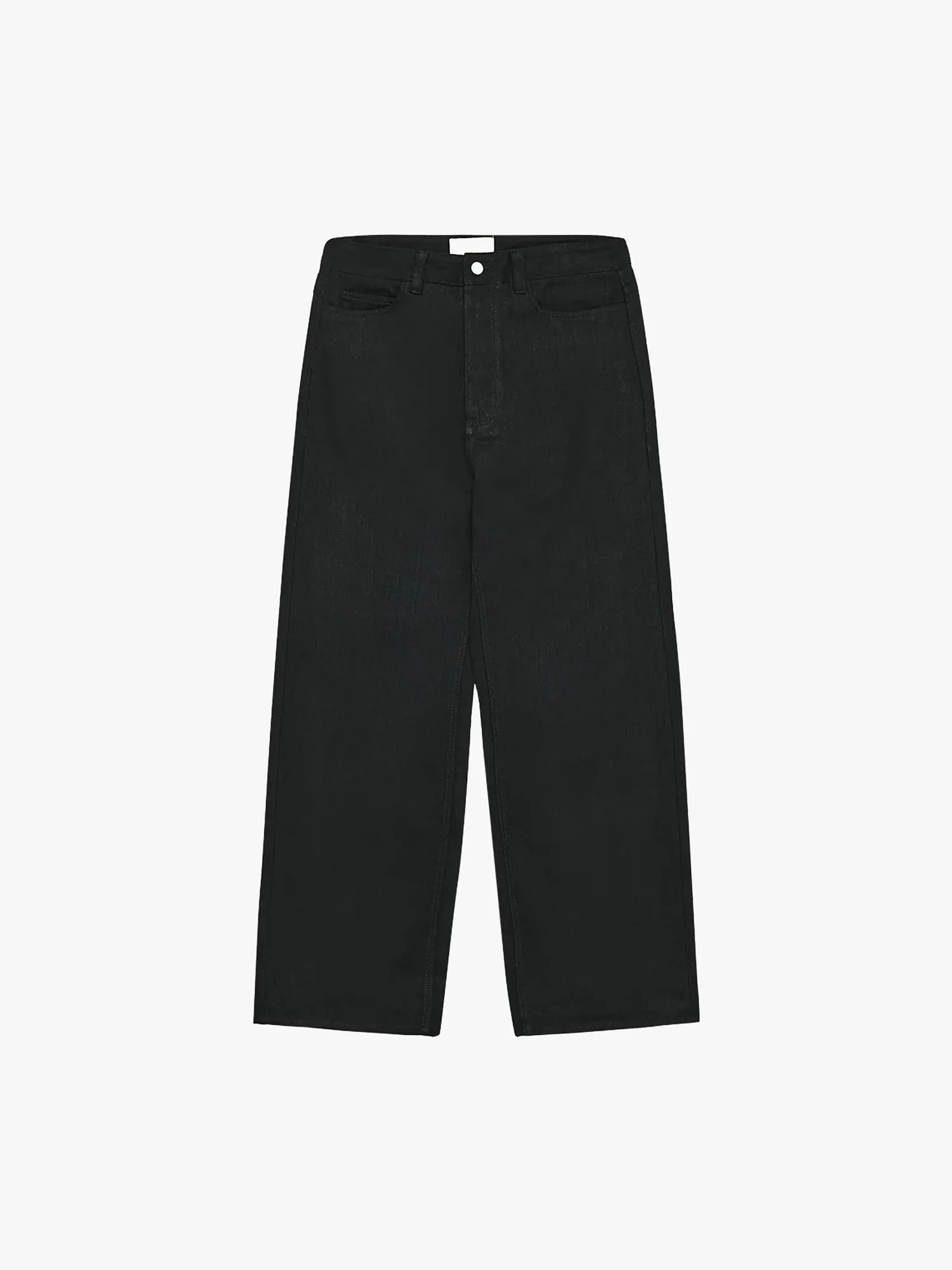 Sorte Raw Selvedge Jeans i Sort