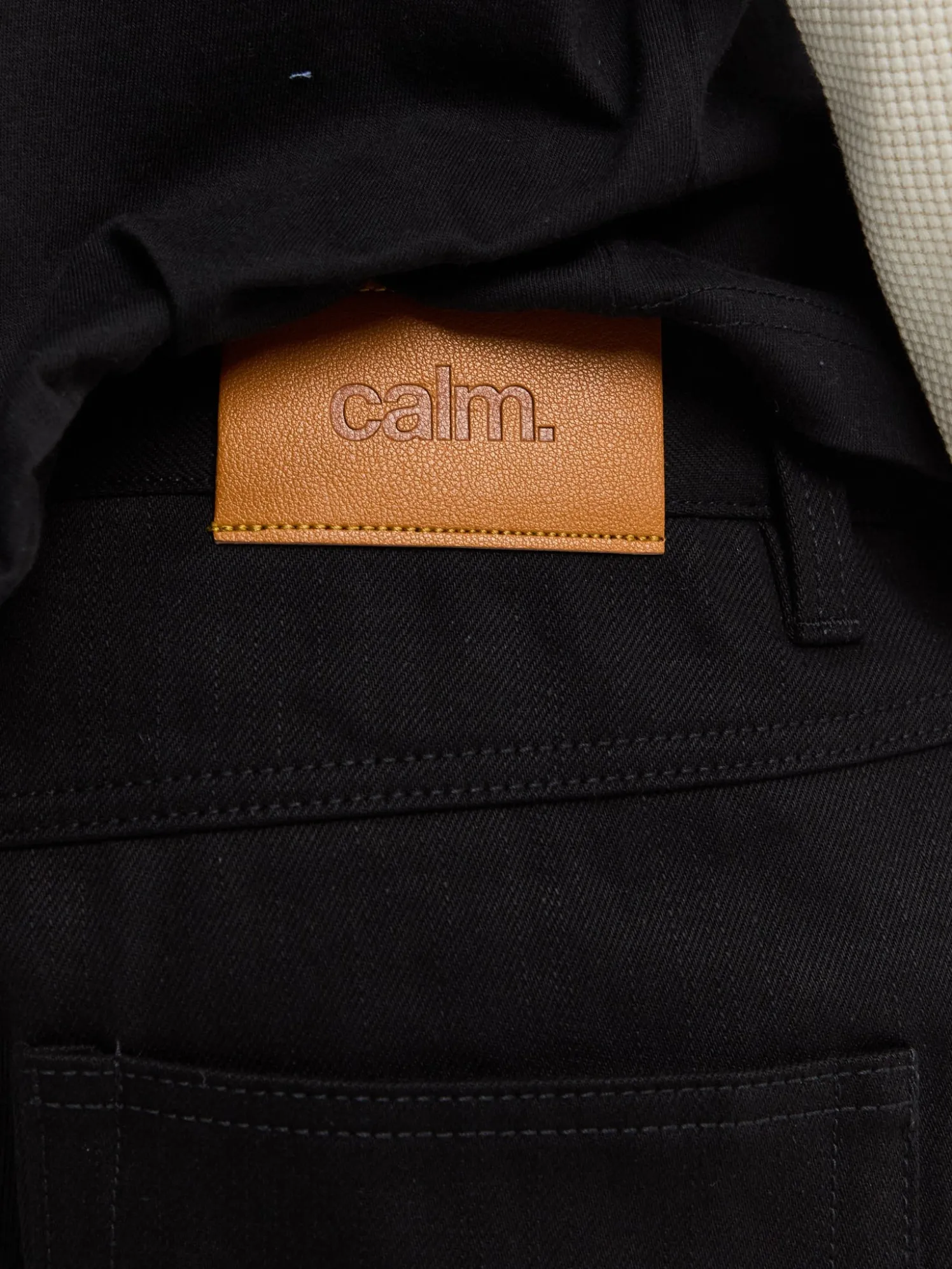 Sorte Raw Selvedge Jeans i Sort