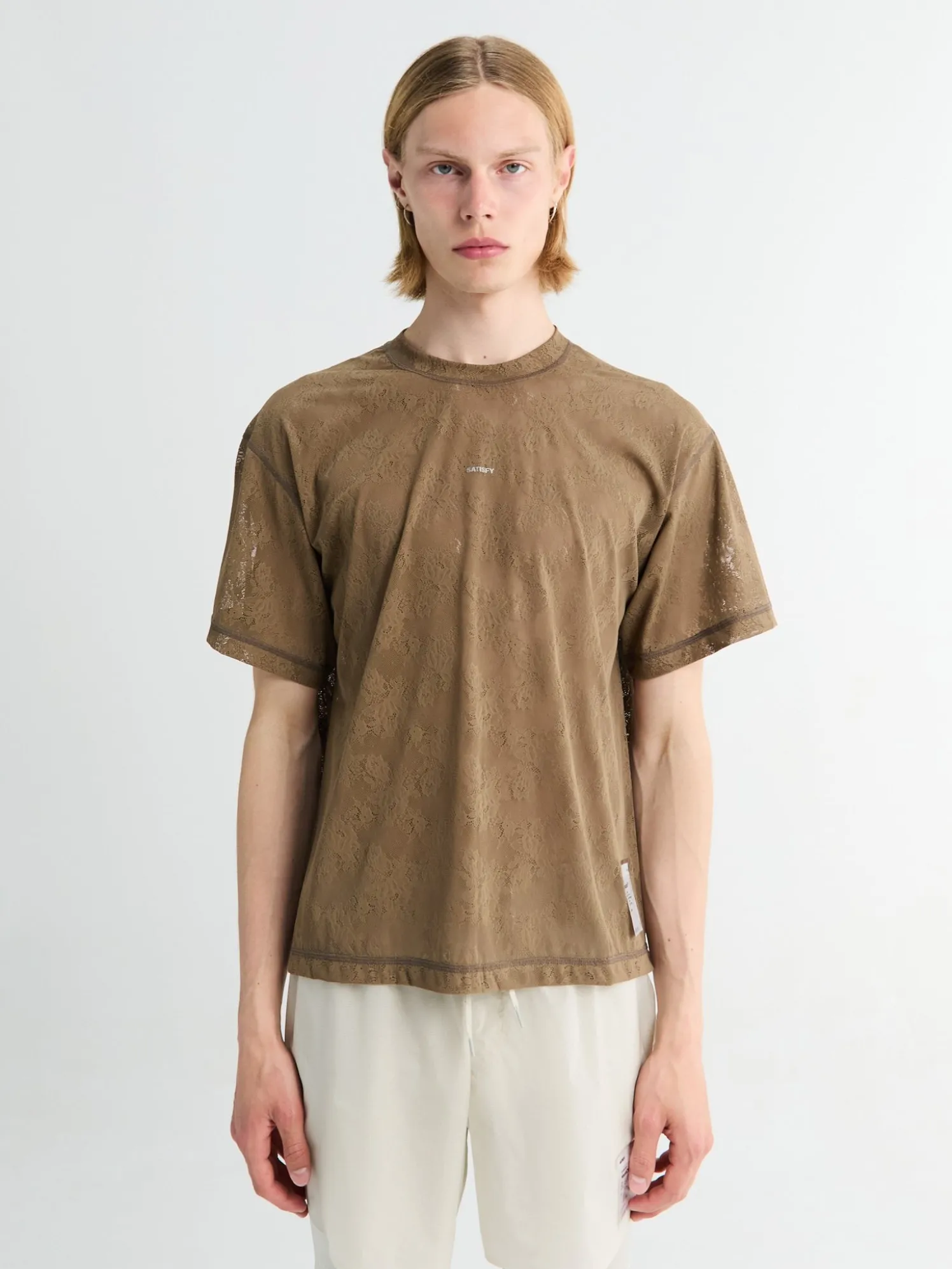 Space-Lace T-shirt i Shitake SA