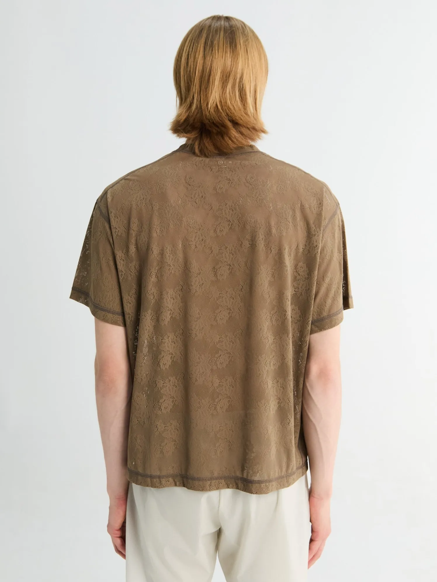 Space-Lace T-shirt i Shitake SA