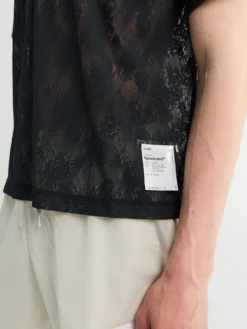 Space-Lace T-shirt i Sort SA