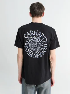 S/S Spirals T-shirt i Sort