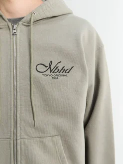Staple Sweat Zip Hoodie LS i Khaki